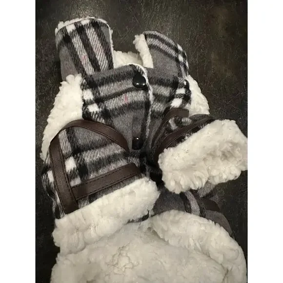 Warm Dog Clothes for Small Dog or Cat Coats Jacket Pet Sweater Grey, X-Small New - Picture 11 of 14